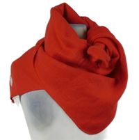 Dámská červená fleecová šála 