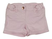 Světlerůžové teplákové riflové kraťasy C&A