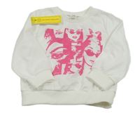 Nové - Bílá mikina s dívkami zn. Shein