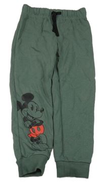 Khaki tepláky s Mickeym Disney