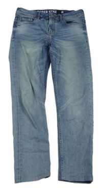 Světlemodré super stretch skinny fit rifle H&M