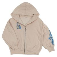 Světlerůžová propínací mikina se skejtem a kapucí M&S