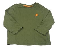 Khaki vzorované triko s bleskem F&F