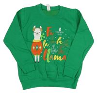 Zelená mikina s lamou Awdis