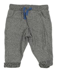 Šedé melírované pletené kalhoty River Island 