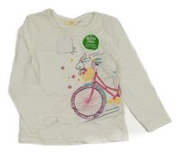 Nové - Bílé triko s kolem Kids 