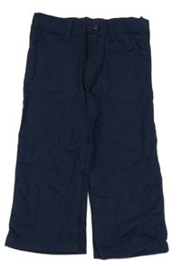 Tmavomodré plátěné kalhoty Ramada