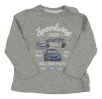 Šedé triko s auty Lupilu 