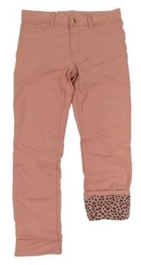 Nové - Světlerůžové podšité rifle H&M