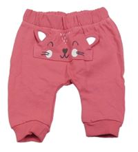 Růžové tepláky s kočkou Ergee