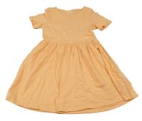 Oranžové bavlněné šaty 