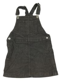 Šedé manšestrové laclové šaty H&M