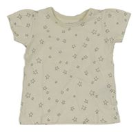 Smetanové tričko s hvězdičkami Primark