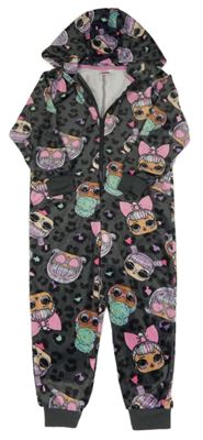 Šedá plyšová kombinéza L.O.L. Surprise s kapucí Matalan