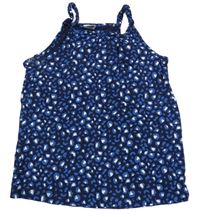 Tmavomodro-modro-bílý vzorovaný top Kiki&Koko