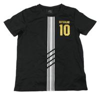 Černý fotbalový dres Deutschland