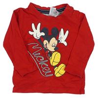 Červené triko s Mickey zn. C&A