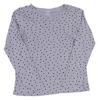 Světlefialové puntíkaté triko H&M