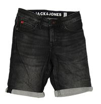 Černé teplákové riflové kraťasy JACK&JONES