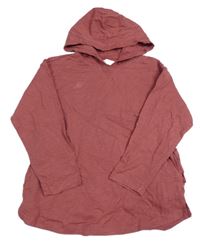 Světlevínové melírované mikinotriko s kapucí ZARA