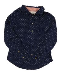 Tmavomodrá puntíkatá halenka H&M