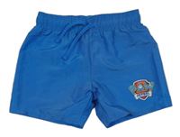 Modré plážové kraťasy s nápisy/znakem - PAW PATROL H&M