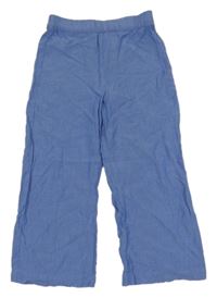 Modré melírované lehké kalhoty H&M
