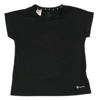 Černé funkční sportovní tričko Adidas