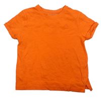 Oranžové tričko s výšivkou Primark