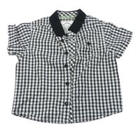 Černo-bílá kostkovaná košile Matalan