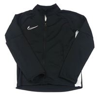 Černá sportovní propínací funkční mikina s logem zn. Nike