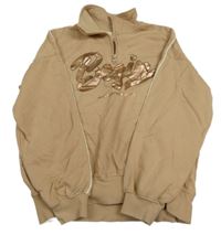 Hnědá mikina s nápisem H&M
