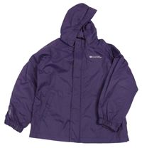 Fialová šusťáková nepromokavá funkční bunda s kapucí Mountain Warehouse
