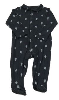Antracitový overal s balóny a límečkem Tu