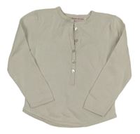 Světlešedý lehký svetr s knoflíky