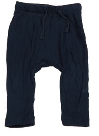 Tmavomodré lehké tepláky H&M