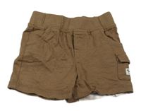 Hnědé bavlněné kraťasy s kapsou Esprit