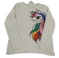 Béžové triko s jednorožcem H&M