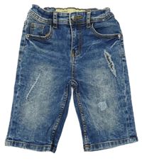 Modré riflové kraťasy s prošoupáním Denim Co.