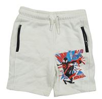 Bílé teplákové kraťasy se Spidermanem Primark
