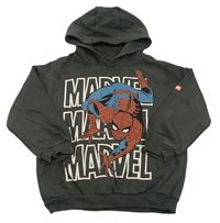 Tmavošedá mikina se Spidermanem a kapucí Marvel