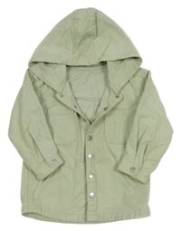 Mintová riflová bunda s kapucí Matalan