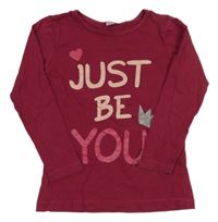 Vínové triko s nápisem Dopodopo