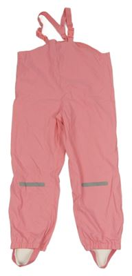 Růžové nepromokavé podšité laclové kalhoty Lily & Dan