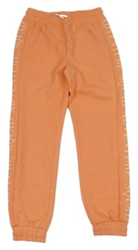 Lososové tepláky s nápisem 