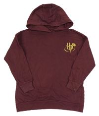 Vínová mikina s potiskem a kapucí - Harry Potter George