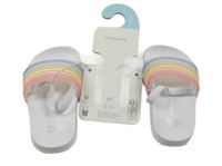 Nové - bílo-barevné pantofle Primark vel. 20-21