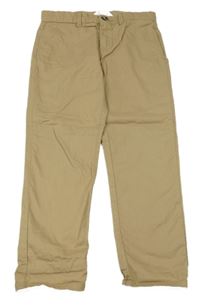Béžové plátěné chino kalhoty H&M