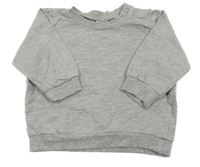 Šedá melírovaná lehká mikina H&M
