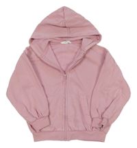 Růžová propínací mikina s kapucí M&S